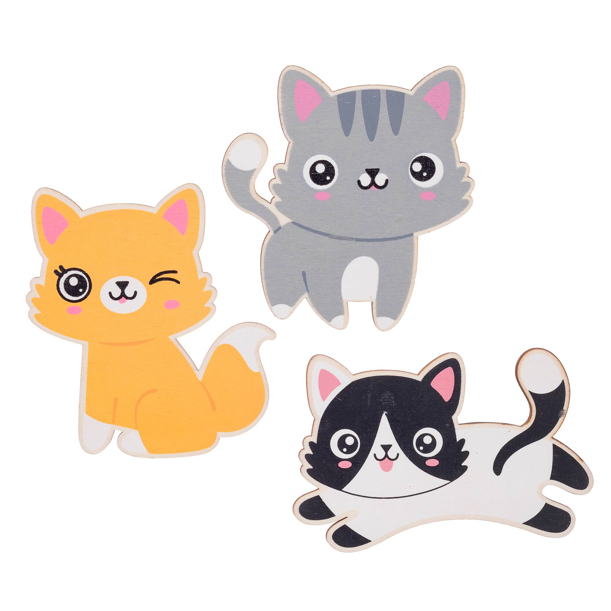 Darice® Pet Cat Printed Wooden Shapes